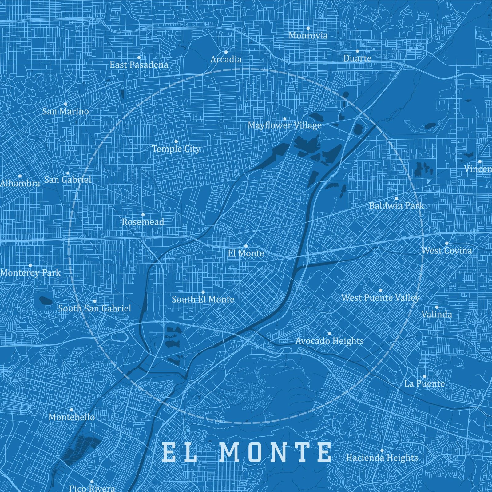 Social Media management Company service areas near El Monte CA